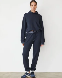 MONROW Teddy Fleece Sweat DARKNAVY Flash Sale